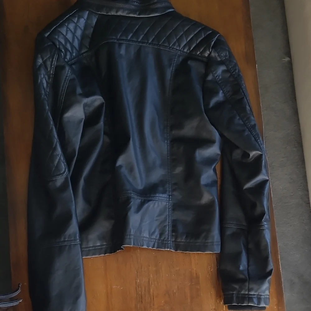 Maralyn & Me Black Faux Leather Jacket - Picture 11 of 13